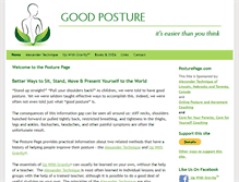 Tablet Screenshot of posturepage.com